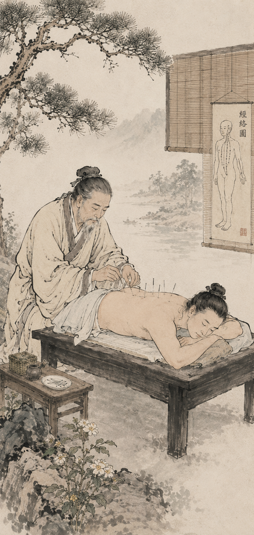 Acupuncture techniques background