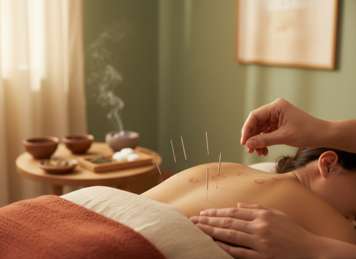 Acupuncture treatment with fine needles